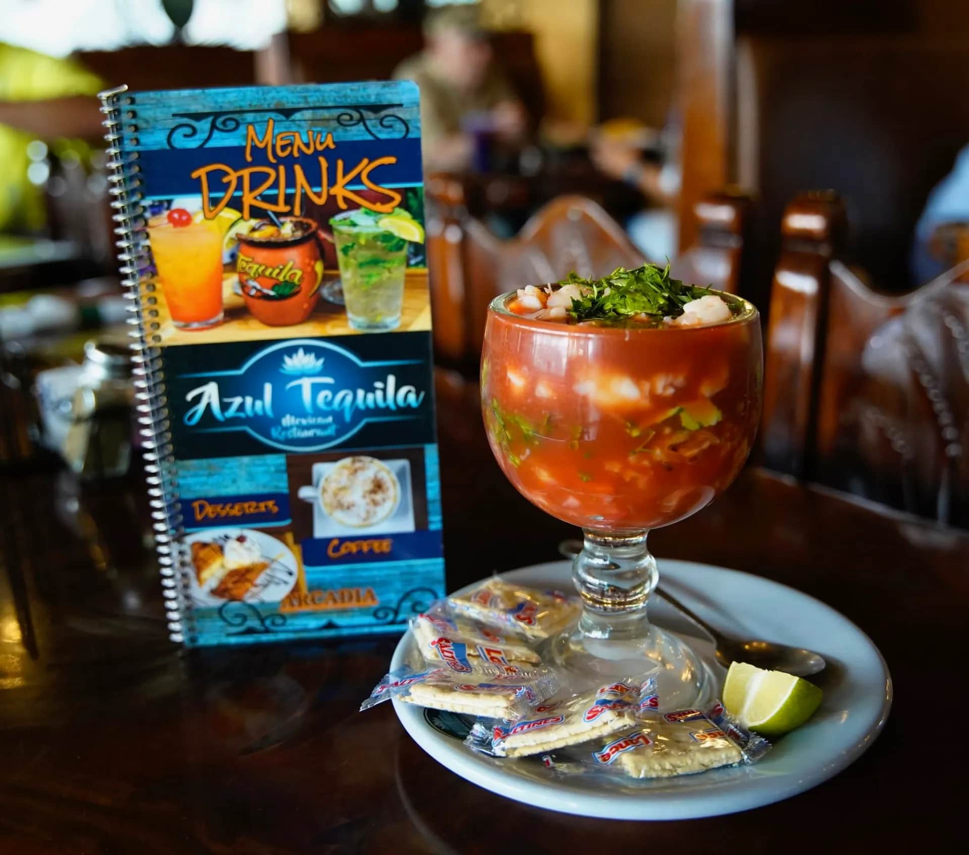 Shrimp Cocktail at Azul Tequila Arcadia FL.