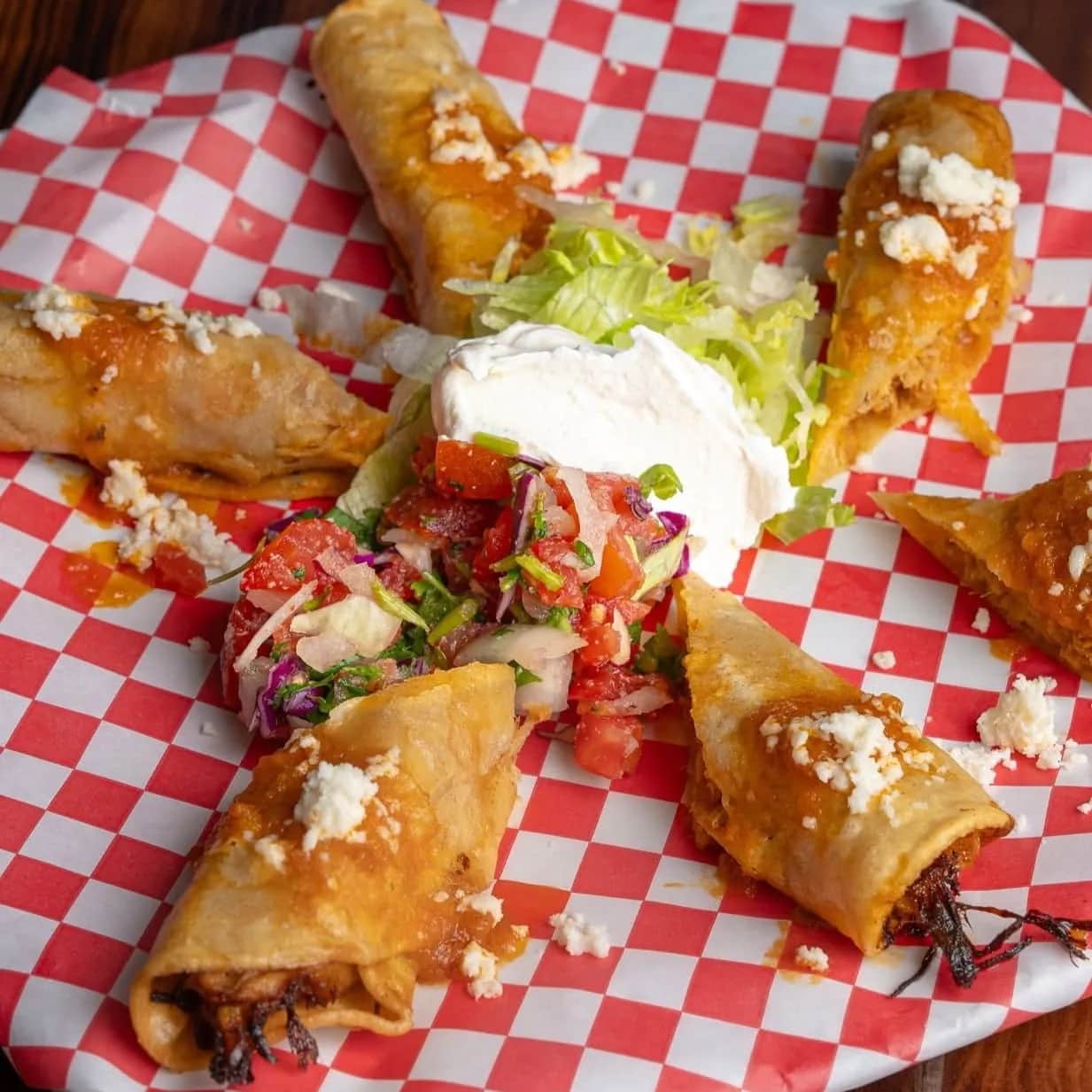 Taquitos at Azul Tequila Arcadia FL.