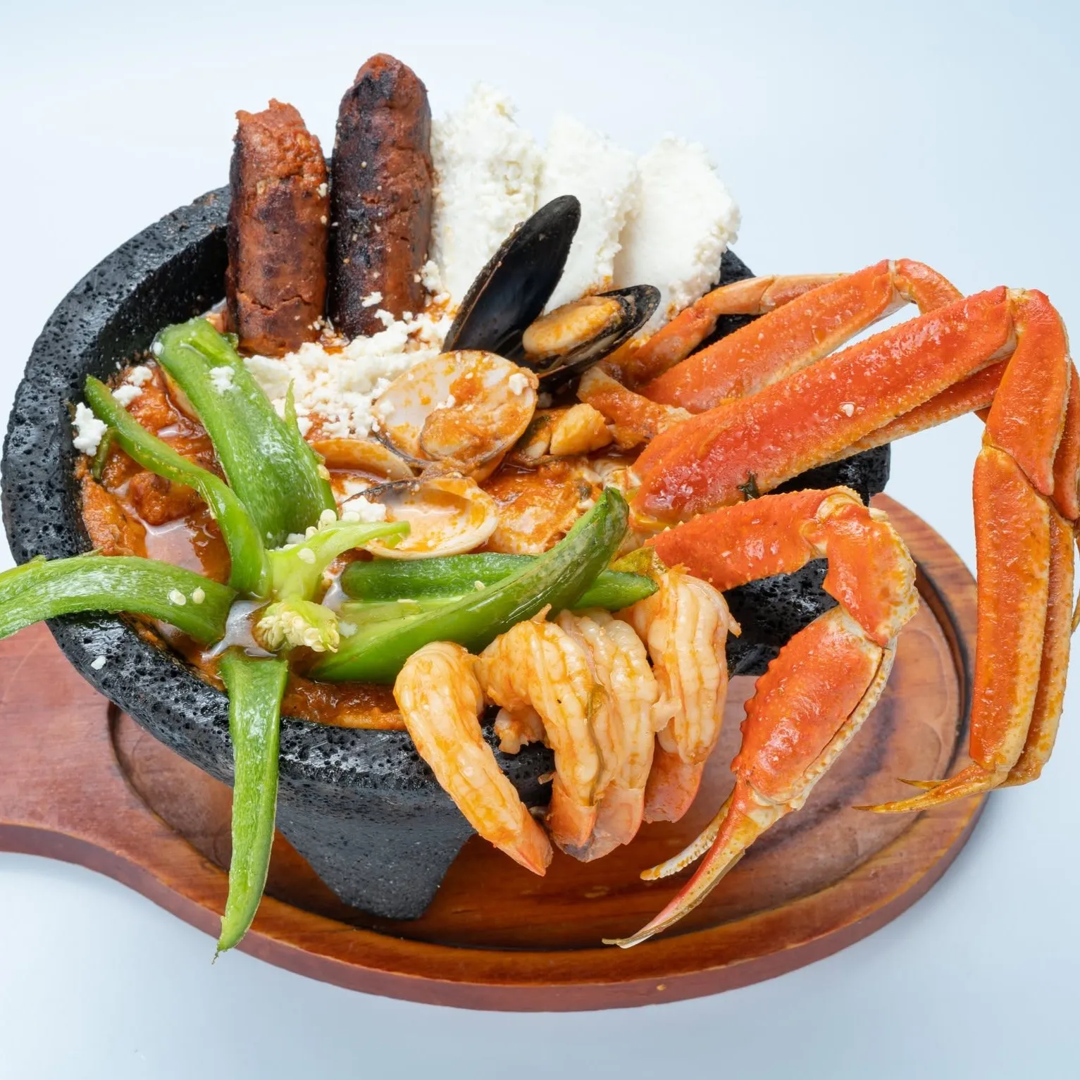 Seafood Molcajete at Azul Tequila Arcadia FL.