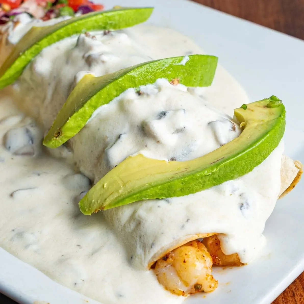 Burrito Azteca at Azul Tequila Arcadia FL.